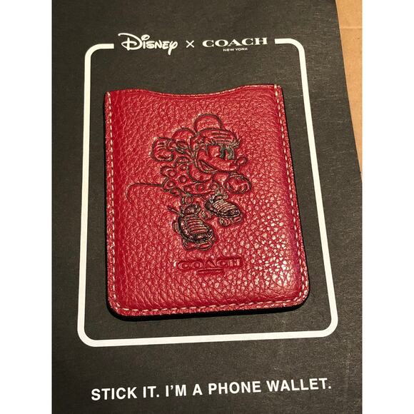 Coach Minnie Mouse Rollerskate Phone Pocket - Picture 3 of 10